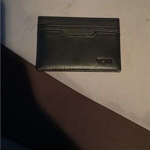 Tumi Black Leather Card Holder